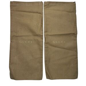 Gucci Brown Dust Bags set of two never used